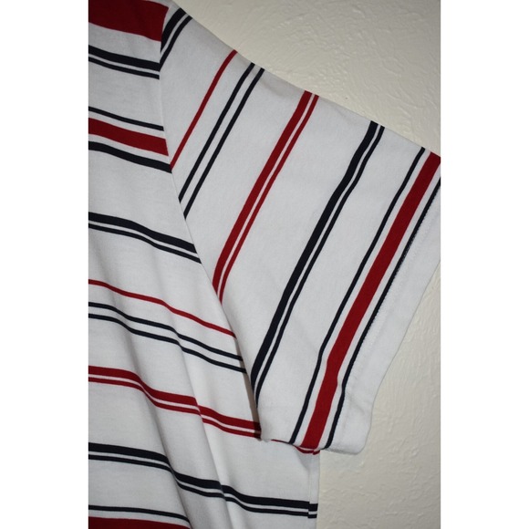 Cabin Creek 5X Short Slv Top  Stars Stripes Red White Blue 100% Cotton Pullover - Picture 11 of 16